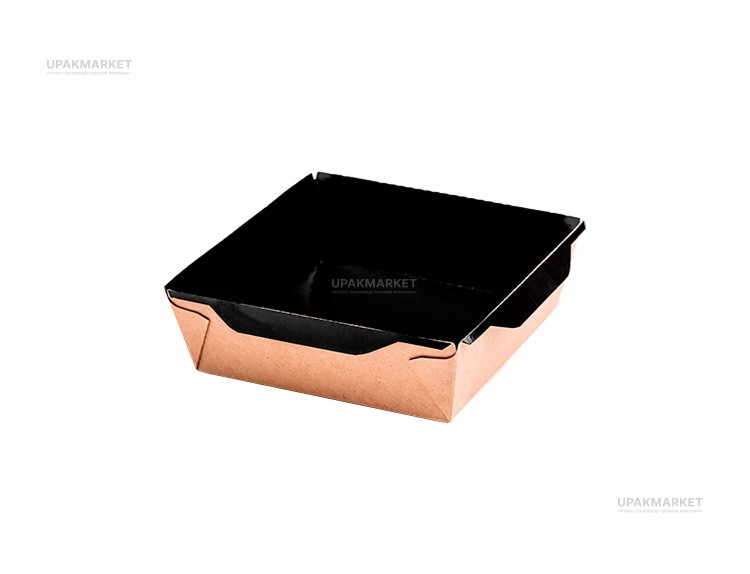 Салатник OpSalad 400 ДНО ЧЕРНЫЙ BLACK WOOD 145(120)х95(85)х45 (OCQ, OCIQ, ОСК, ОЭСКЬЮ, ОСИКЬЮ) — UPAKMARKET