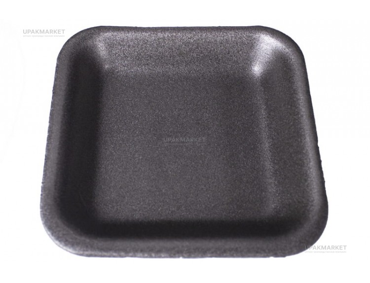 Лоток B-2 А черный 133х133х20 Мегапласт — UPAKMARKET