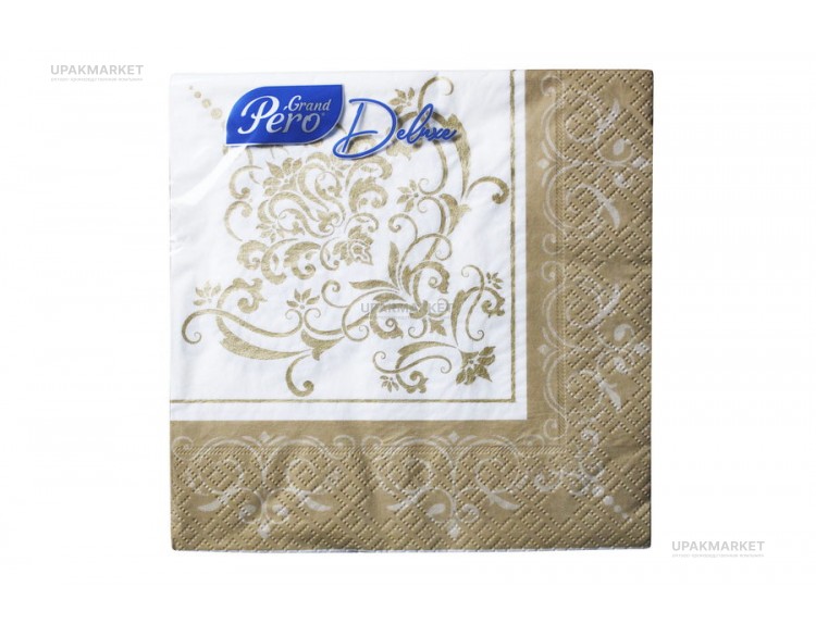 Салфетки 33х33 3-х слойные "Опера" 20 листов, GrandPero Deluxe — UPAKMARKET