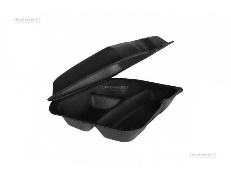 Ланч бокс LB-MAX-3 черный ЭКО /255х190х70/ Мегапласт — UPAKMARKET