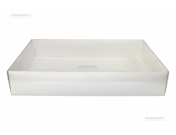 Коробка самосборная с прозрачной крышкой 250х160х60 R128 (1упх10шт) — UPAKMARKET