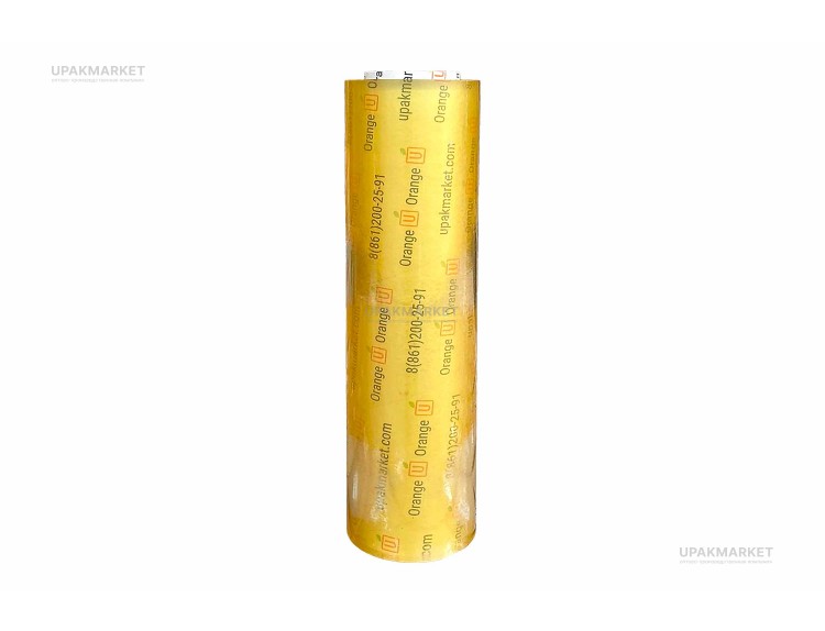 Пищевая плёнка ПВХ  43см х 600 м "Оrange U" 8 мкм 2,6кг / 3кг — UPAKMARKET