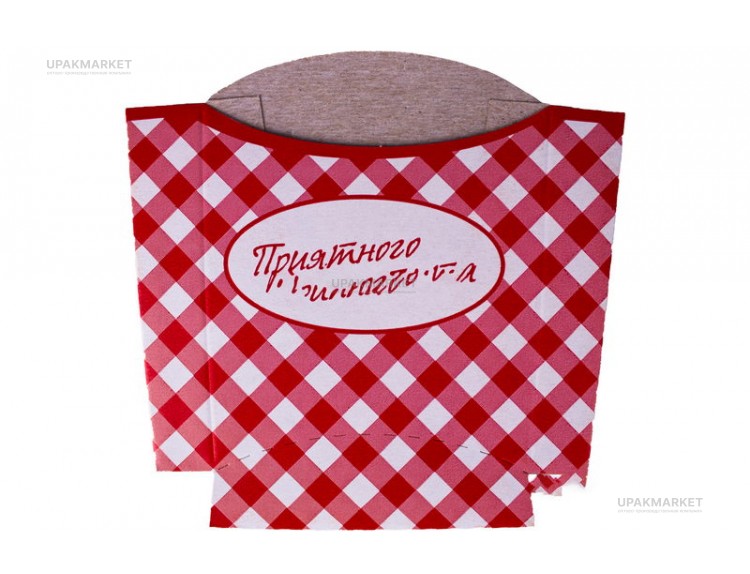 Фастфуд короб фри М Папирус Клетка — UPAKMARKET