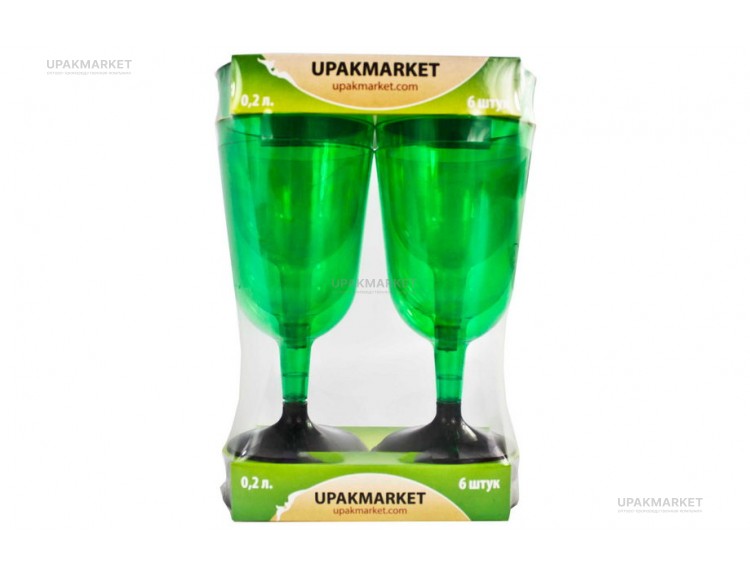 Бокал для вина 200мл /20уп х 6шт/ Миксы — UPAKMARKET