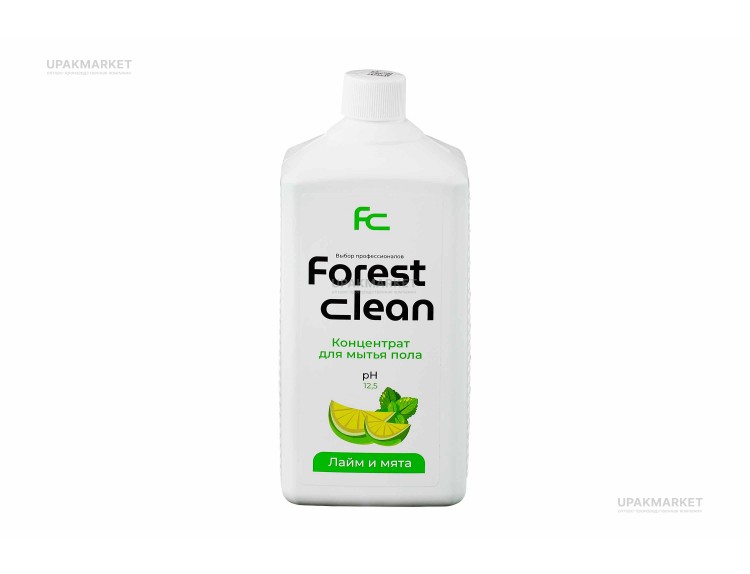 Концентрат для мытья пола 1л Лайм и мята Forest Clean ЧЗ — UPAKMARKET