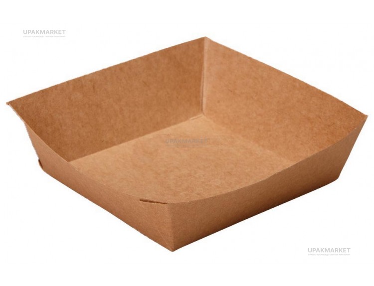 Лоток TRAY 550 Pure Kraft 139х139х42мм OSQ (OCQ, OCIQ, ОСК, ОЭСКЬЮ, ОСИКЬЮ) — UPAKMARKET