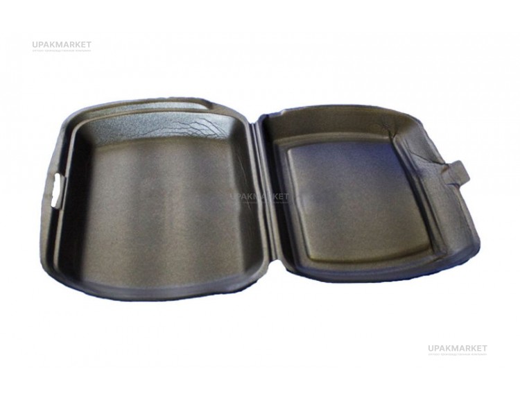 Ланч бокс LBE-1 черный /249х207х61/ Протек — UPAKMARKET