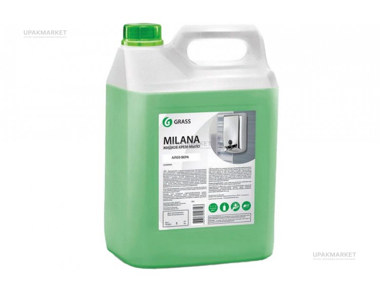 Мыло-крем жидкое "Milana" Алоэ Вера 5л GraSS — UPAKMARKET