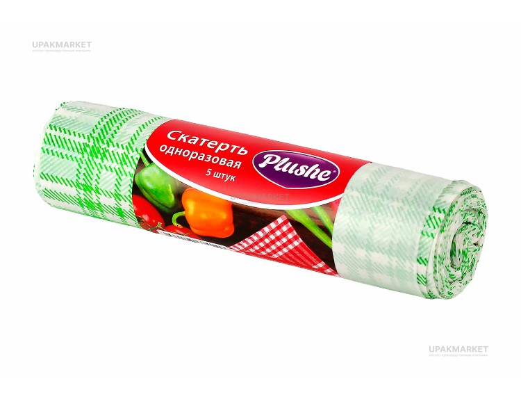 Скатерти 110х180 "Клетка" (в рулоне 5 штук) PLUSHE — UPAKMARKET