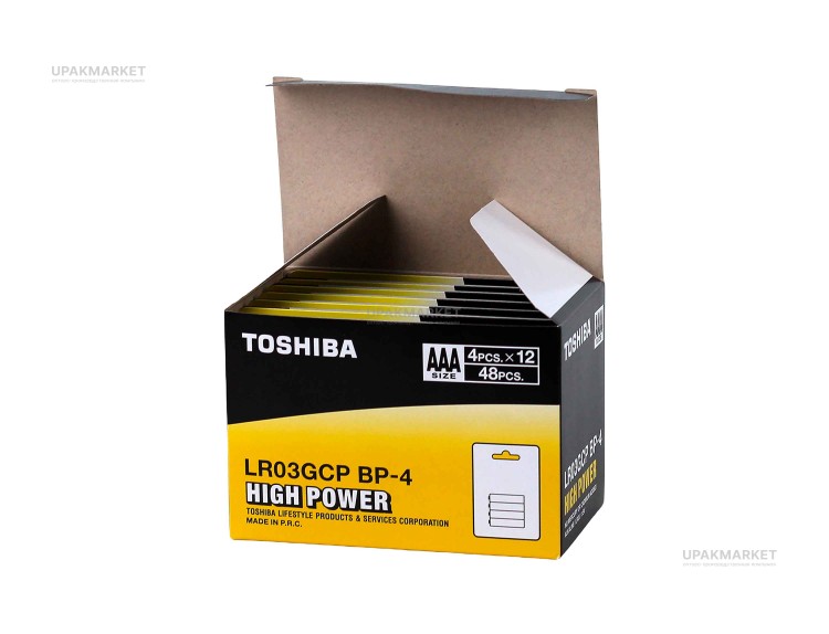 Батарейка TOSHIBA AAA/LR3 4card — UPAKMARKET