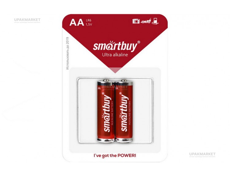 Батарейка АА/LR6/2B пальчиковая Smartbuy — UPAKMARKET