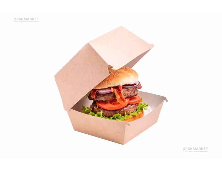 Короб под гамбургер BURGER XL 112х112х112 OSQ (OCQ, OCIQ, ОСК, ОЭСКЬЮ, ОСИКЬЮ) — UPAKMARKET