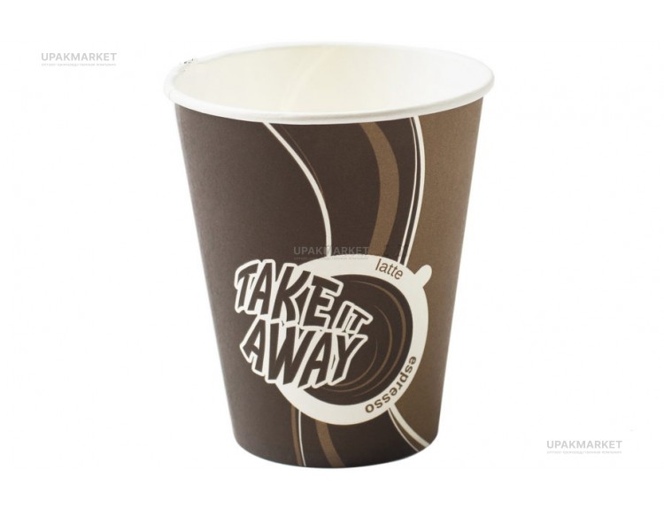 Стакан бумажный 0,165мл Л-Пак Кофе (take away)  50 шт*40уп (2000шт) — UPAKMARKET