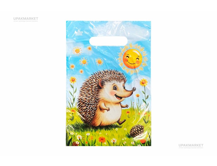 Пакет 20х30 Зайка и ежик Тико /30уп х 100шт/ — UPAKMARKET