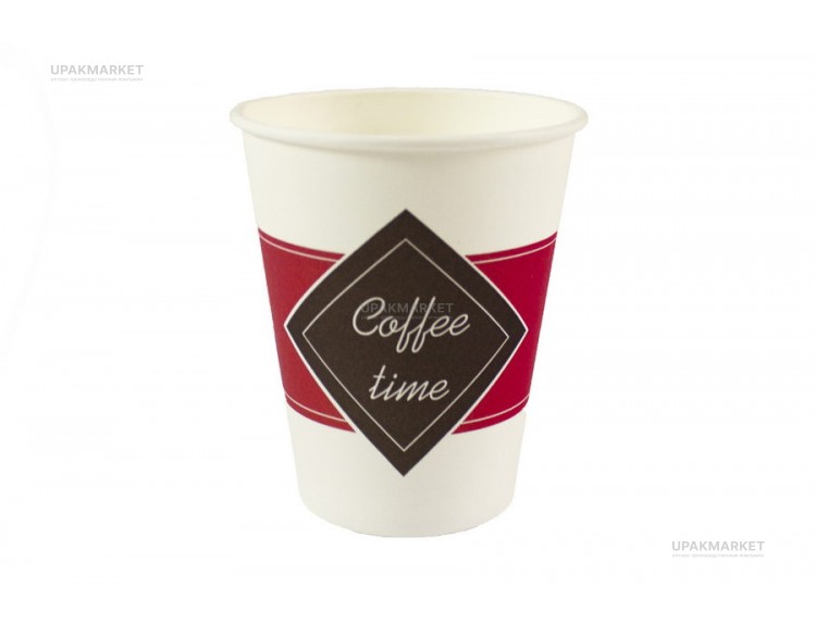 Стакан бумажный 0,165л 70мм ГН Кофе (Coffee time) Л-ПАК  50 шт*40уп (2000шт) — UPAKMARKET