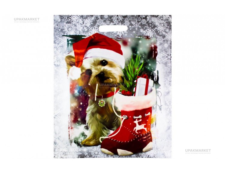 Пакет НГ выруб 45х38 "Дружок " — UPAKMARKET
