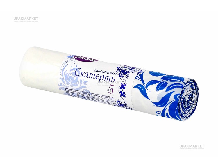 Скатерти 110х180 "Гжель" (в рулоне 5 штук) PLUSHE — UPAKMARKET
