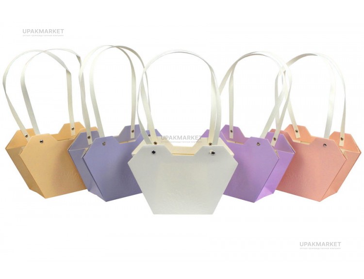 Коробка-Сумочка для цветов (1/10шт) М17 — UPAKMARKET