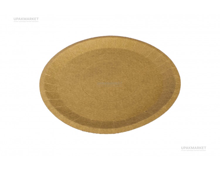 Тарелка картонная PLATE 180мм крафт OSQ (OCQ, OCIQ, ОСК, ОЭСКЬЮ, ОСИКЬЮ) — UPAKMARKET
