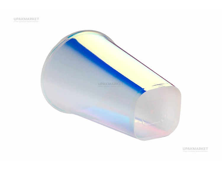 Стакан 375мл Bubble Cup с квадратным дном перламутр 6шт. (72шт/кор) Миксы — UPAKMARKET