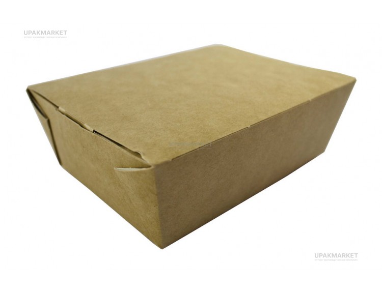 Ланч бокс картонный 1000мл LUNCH L 190х150х50 OSQ (OCQ, OCIQ, ОСК, ОЭСКЬЮ, ОСИКЬЮ) — UPAKMARKET