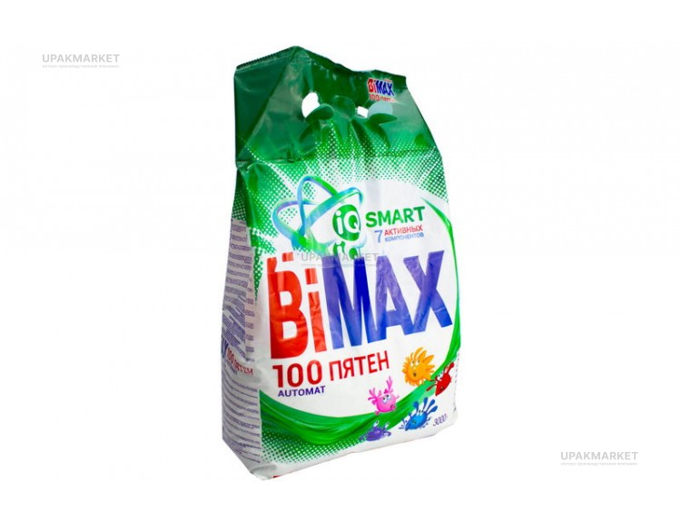 Стиральный порошок BiMAX  3кг 100 Пятен автомат для белого 
НЭФИС — UPAKMARKET