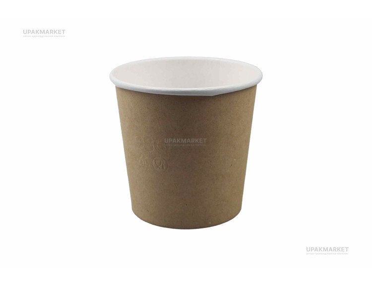 Картонная супница Round Bowl 500 ДНО КРАФТ 100(76)х95мм вместимость 490мл OSQ (OCQ, OCIQ, ОСК, ОЭСКЬЮ, ОСИКЬЮ) — UPAKMARKET