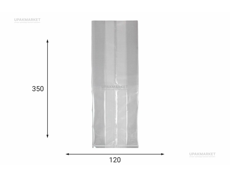 Пакет ПП 120х70х350 35мкм (1000шт) — UPAKMARKET