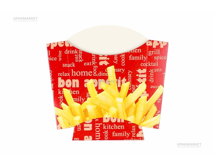 Фастфуд короб фри ХL 120гр Bon appetit КБ /14уп х 50шт/ — UPAKMARKET
