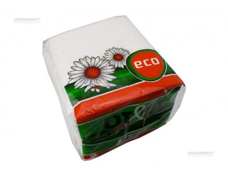 Салфетки   (ECO) 70л/20уп белая — UPAKMARKET