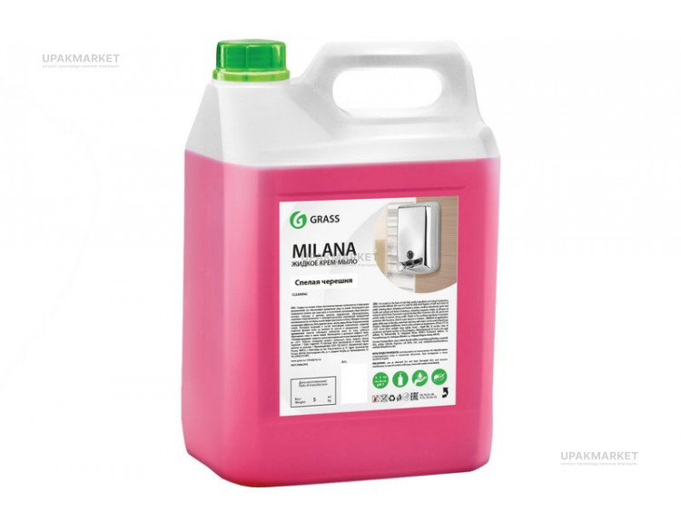 Мыло-крем жидкое "Milana" Спелая Черешня 5л  GraSS — UPAKMARKET