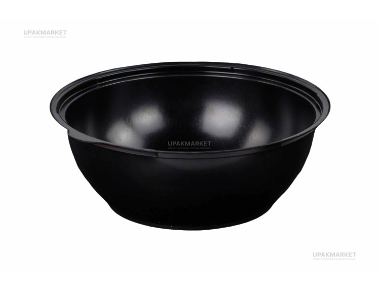 Салатник КД-107 дно черное 1300мл /203*85/ Кадо (400шт) — UPAKMARKET