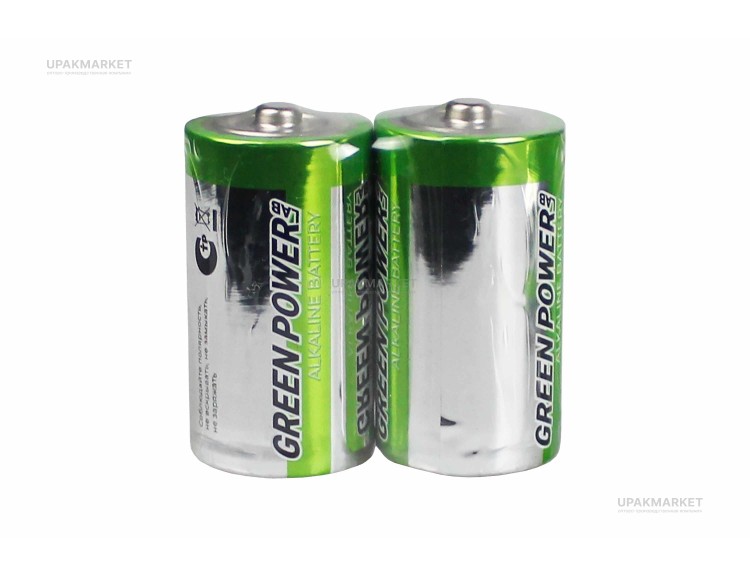 Батарейка Green Power Lab LR14 С Shrink 2 Alkaline 1.5V — UPAKMARKET