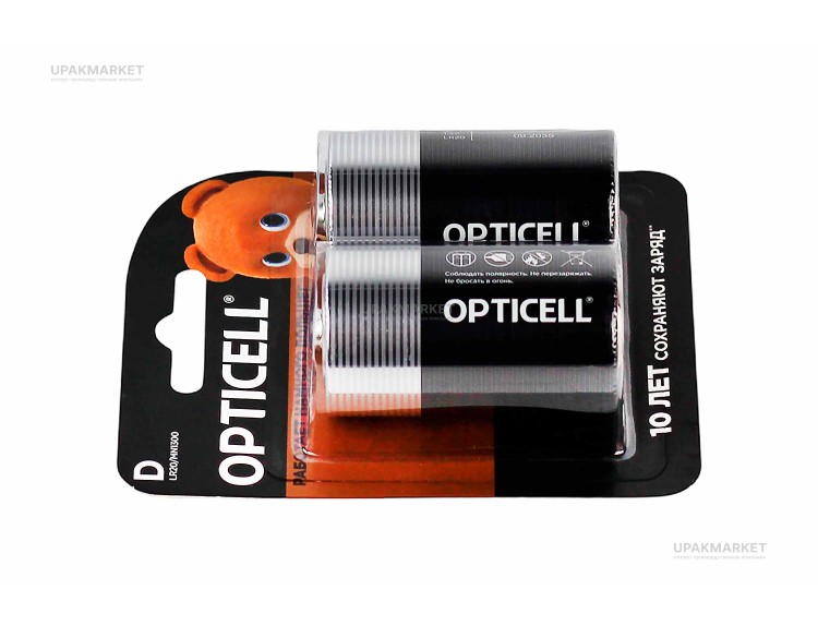 Батарейка OPTICELL LR20-2BL Basic D — UPAKMARKET