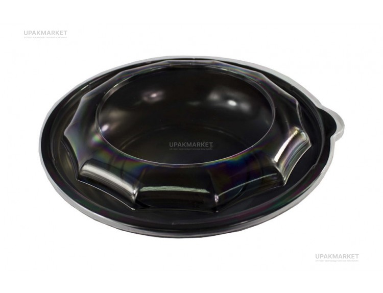 Салатник КД-109   дно черное   750мл   /203*57/   Кадо   (400шт) — UPAKMARKET