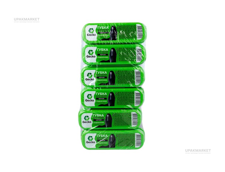 Губка для обуви черная Gecko — UPAKMARKET
