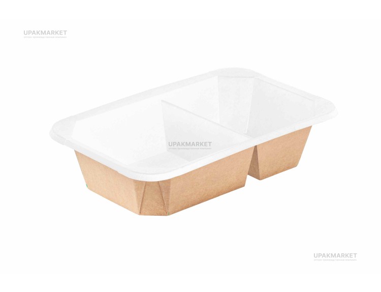 Салатник OCTOBOX 800/2 ДНО двухсекционный OSQ (OCQ, OCIQ, ОСК, ОЭСКЬЮ, ОСИКЬЮ) — UPAKMARKET