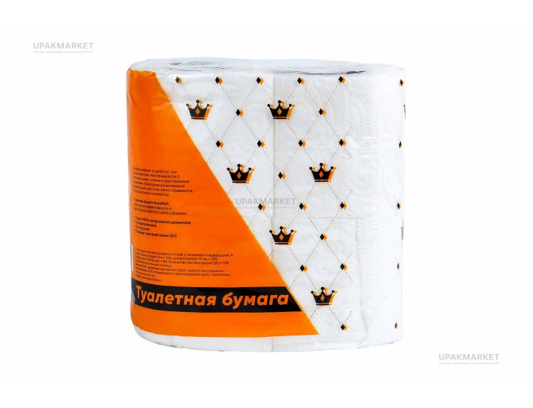 Туалетная бумага ДИВА  2 слоя 15м (4рул)  Рояль (9уп) — UPAKMARKET