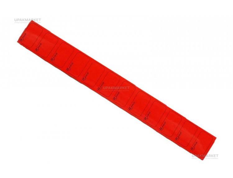 Ценник с/к липкий малый 19х28 мм  (240шт) КРАСНЫЙ — UPAKMARKET