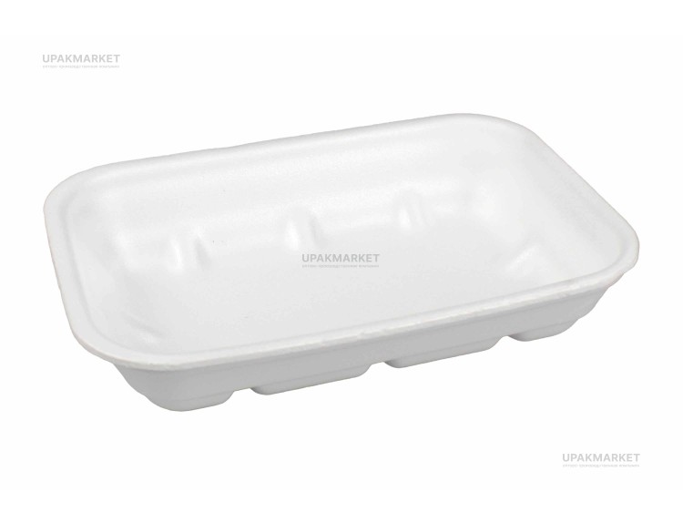 Лоток V-4 БЕЛЫЙ 225х135х40 Мегапласт — UPAKMARKET
