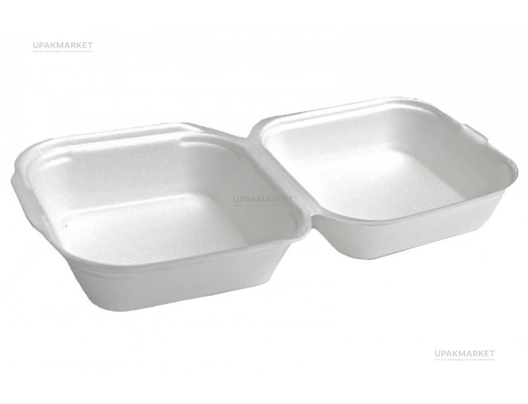 Ланч бокс LB-BOX-10 белый /130х130х70/ Мегапласт — UPAKMARKET
