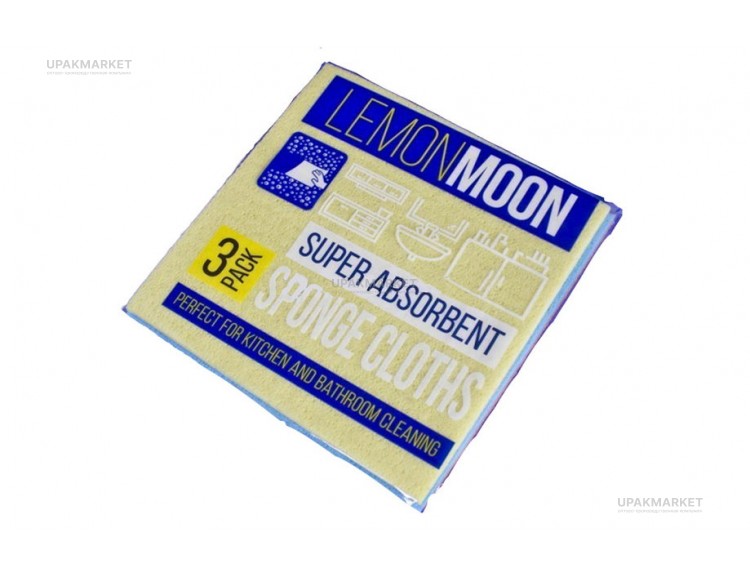 Салфетка из целлюлозы 15х15 LemonMoon — UPAKMARKET