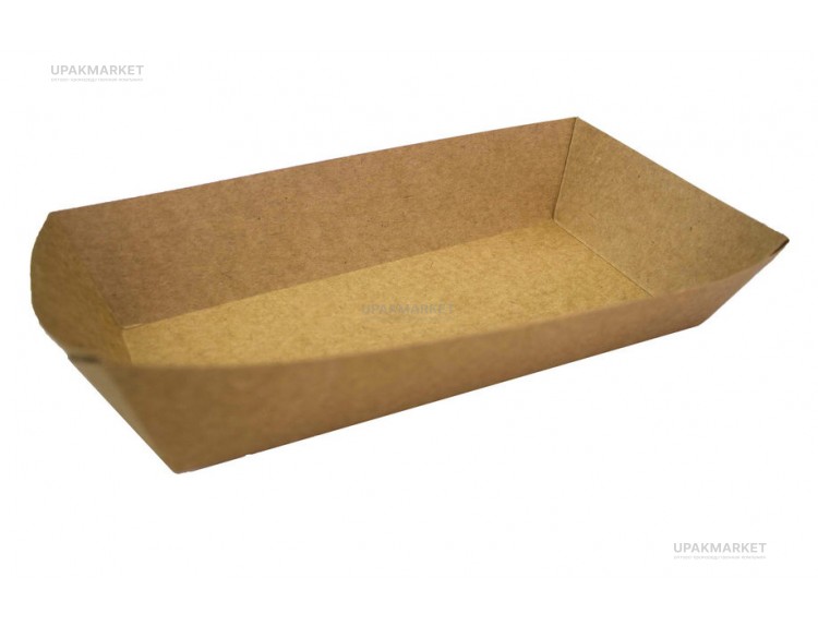Лоток HD Pure Kraft 165х70х40 крафт OSQ (OCQ, OCIQ, ОСК, ОЭСКЬЮ, ОСИКЬЮ) — UPAKMARKET
