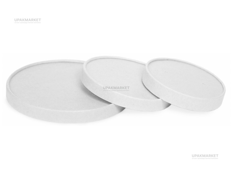 Крышка для супницы Round Bowl 300/400/500 картонная БЕЛАЯ OSQ (OCQ, OCIQ, ОСК, ОЭСКЬЮ, ОСИКЬЮ) — UPAKMARKET