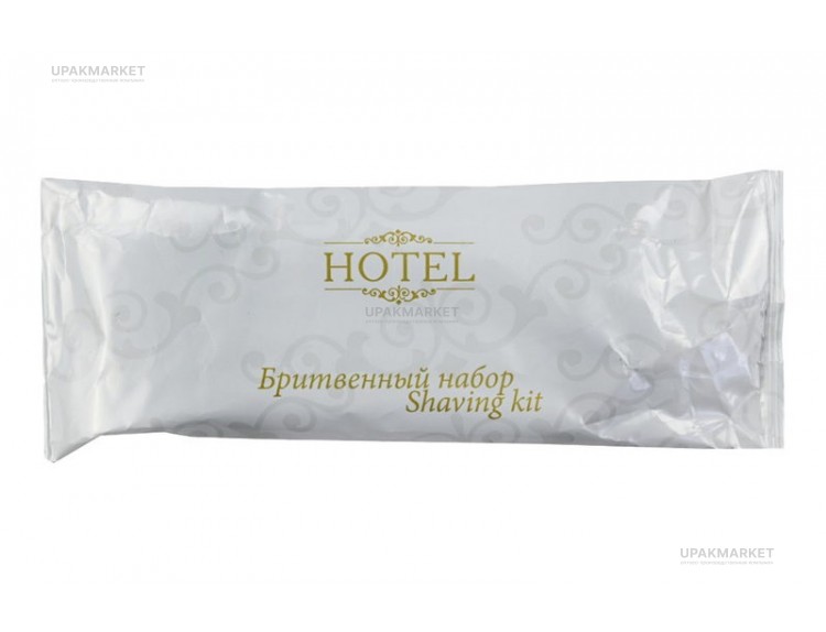 Саше бритвенный набор флопак(станок крем 8г) серия Hotel collection — UPAKMARKET