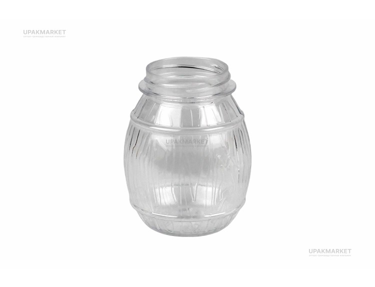 Банка ПЭТ 0,100 "Бочонок" желтая крышка №38 — UPAKMARKET