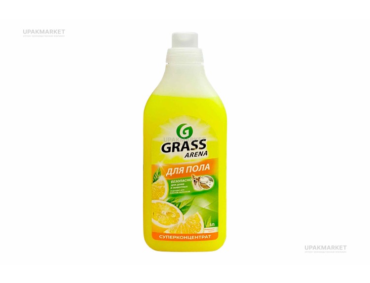 Моющее средство для пола 1л Arena с полирующим эффектом Лимон GraSS — UPAKMARKET
