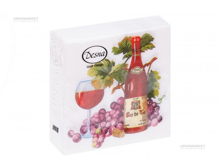 Салфетки 25х25 1-слойн. ДЕСНА 40л Застолье — UPAKMARKET