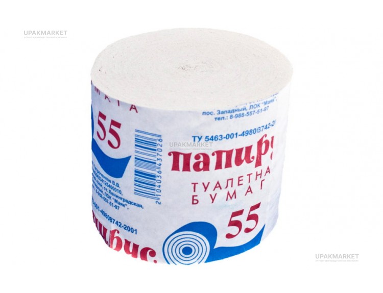Туалетная бумага  Папирус 55 — UPAKMARKET