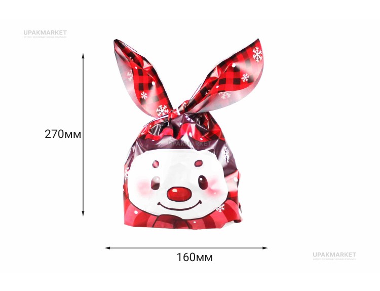 НГ Пакет УШКИ 16х27 /10уп х 50шт/ (500шт) МИКС — UPAKMARKET